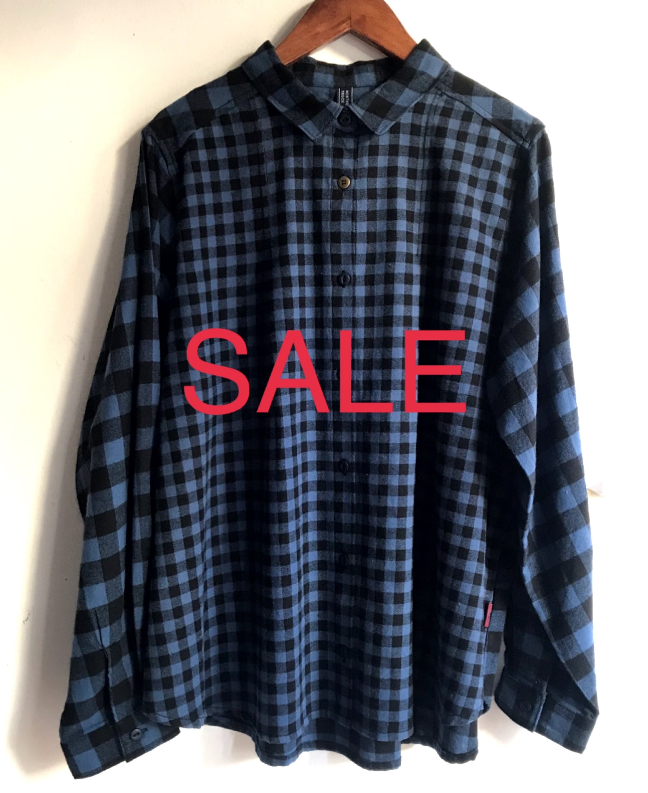 SALE20%OFF【 NORTHERN TRUCK 】微起毛 異素材づかいタック入りシャツ
