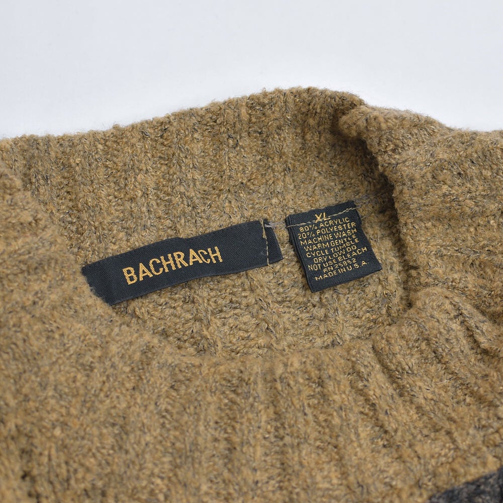 90～00s アメリカ製 BACHRACH マルチカラー ボーダーパターン プル