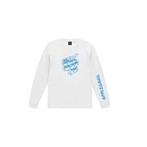 アームロゴ ロンTvol.3 ホワイト×ミントブルー