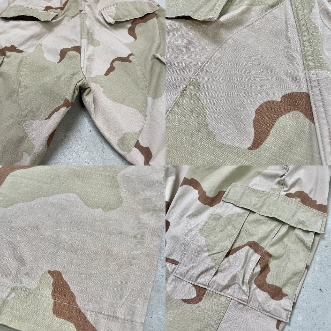 02年納品 米軍実品 3C デザートカモ 迷彩 ミリタリーカーゴパンツ 