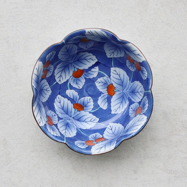 有田焼　六方なぶり鉢　外濃トマト　13-040