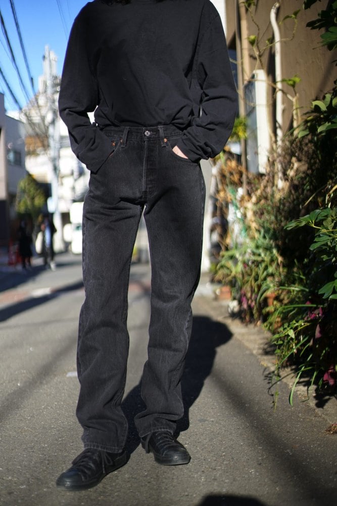 Levis 501 Black [Levis 501-0660 Made in Egypt] Vintage Black Denim Pants  W-31 L-34 | beruf