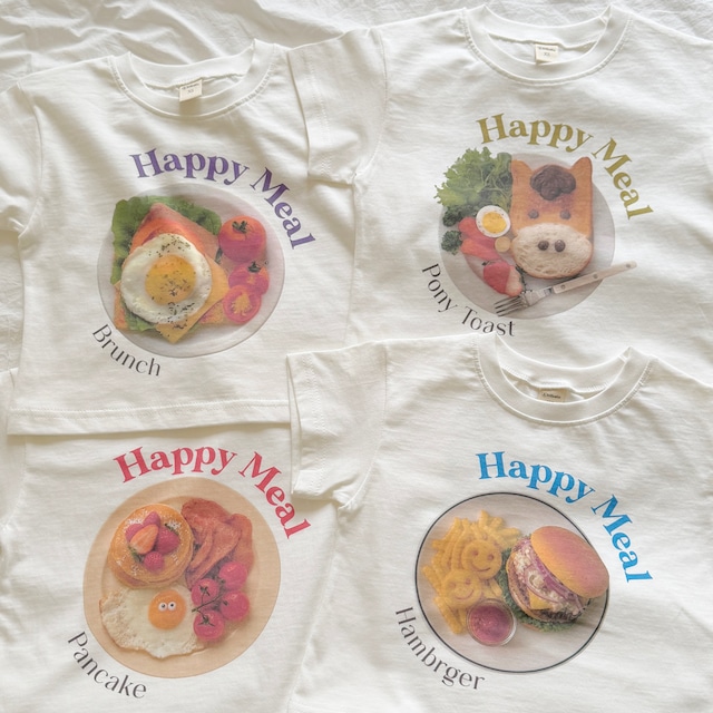 【取寄/韓国直送】ninibello ハッピーミールTシャツ|秋服|韓国子供服|26/AT