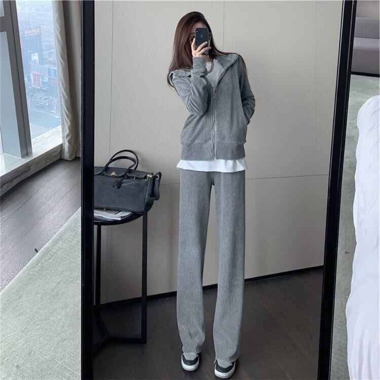 セットアップ カーディガン パーカー スポーツパンツ カジュアルパンツ