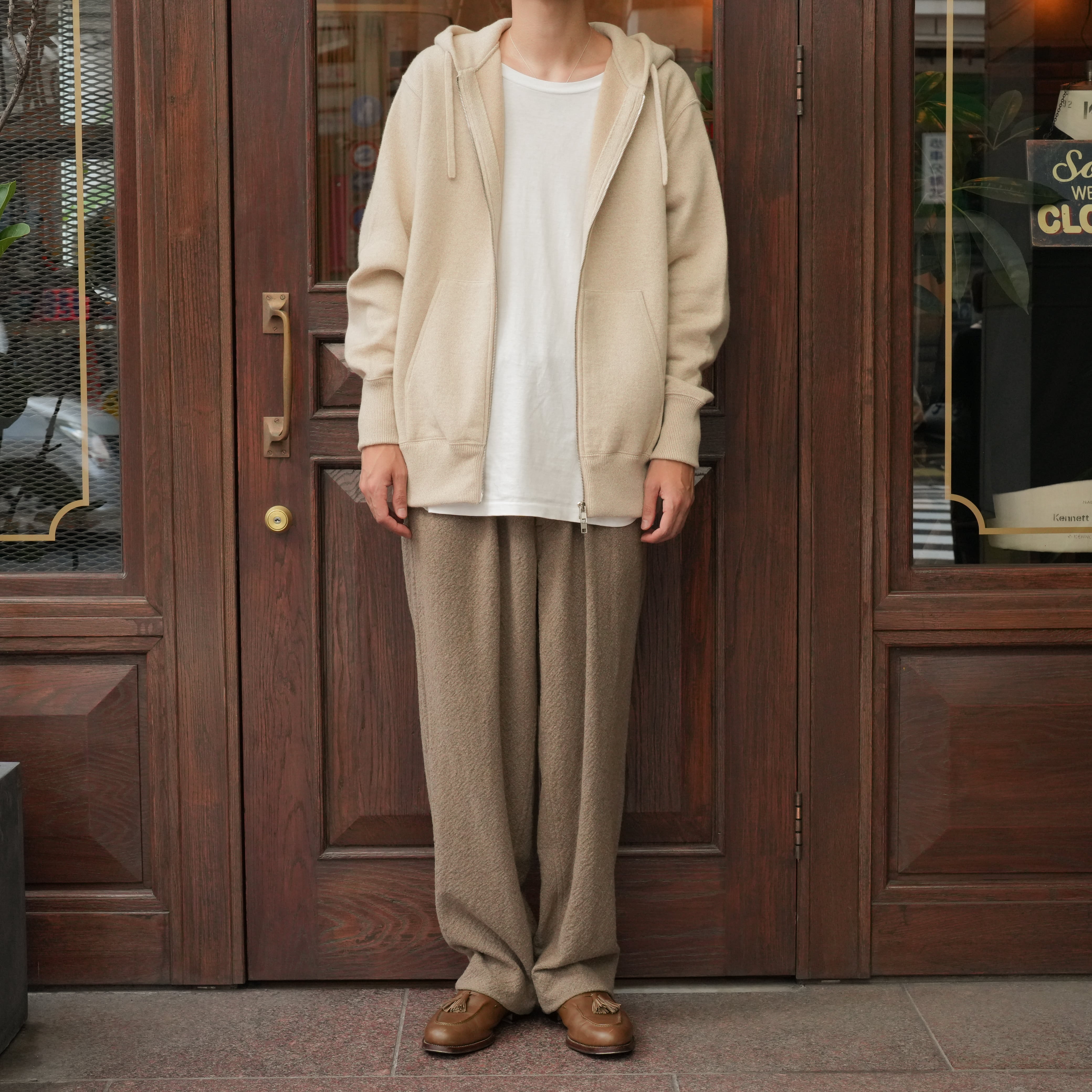 25aw HERILL GCtwist Zip-up Hooded ナチュラル HERILL(へリル)25AW 