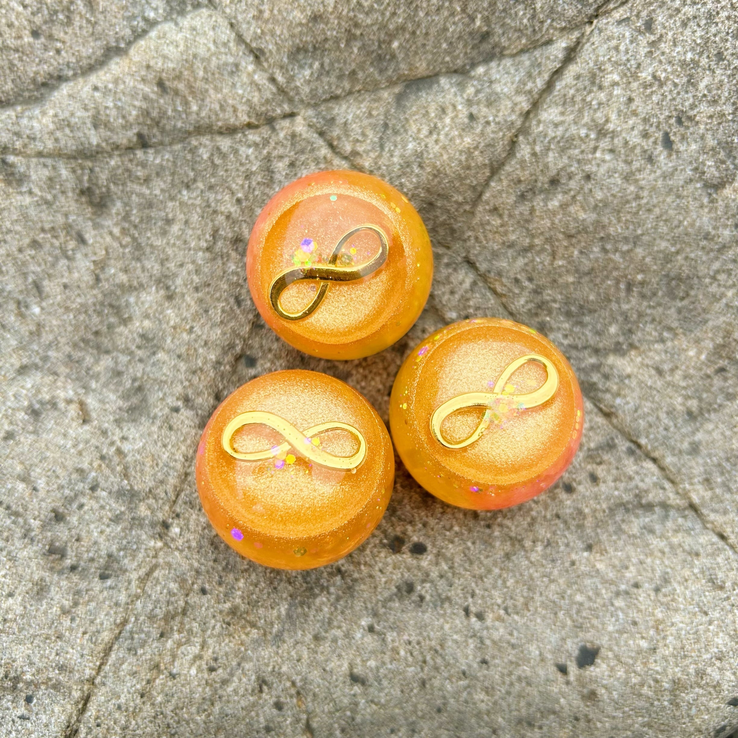 【金黄龍】龍の宝玉オルゴナイト(小玉)四万十川