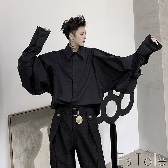 お支払い確認後20日以内発送】EsTole バルーンビッグスリーブシャツ