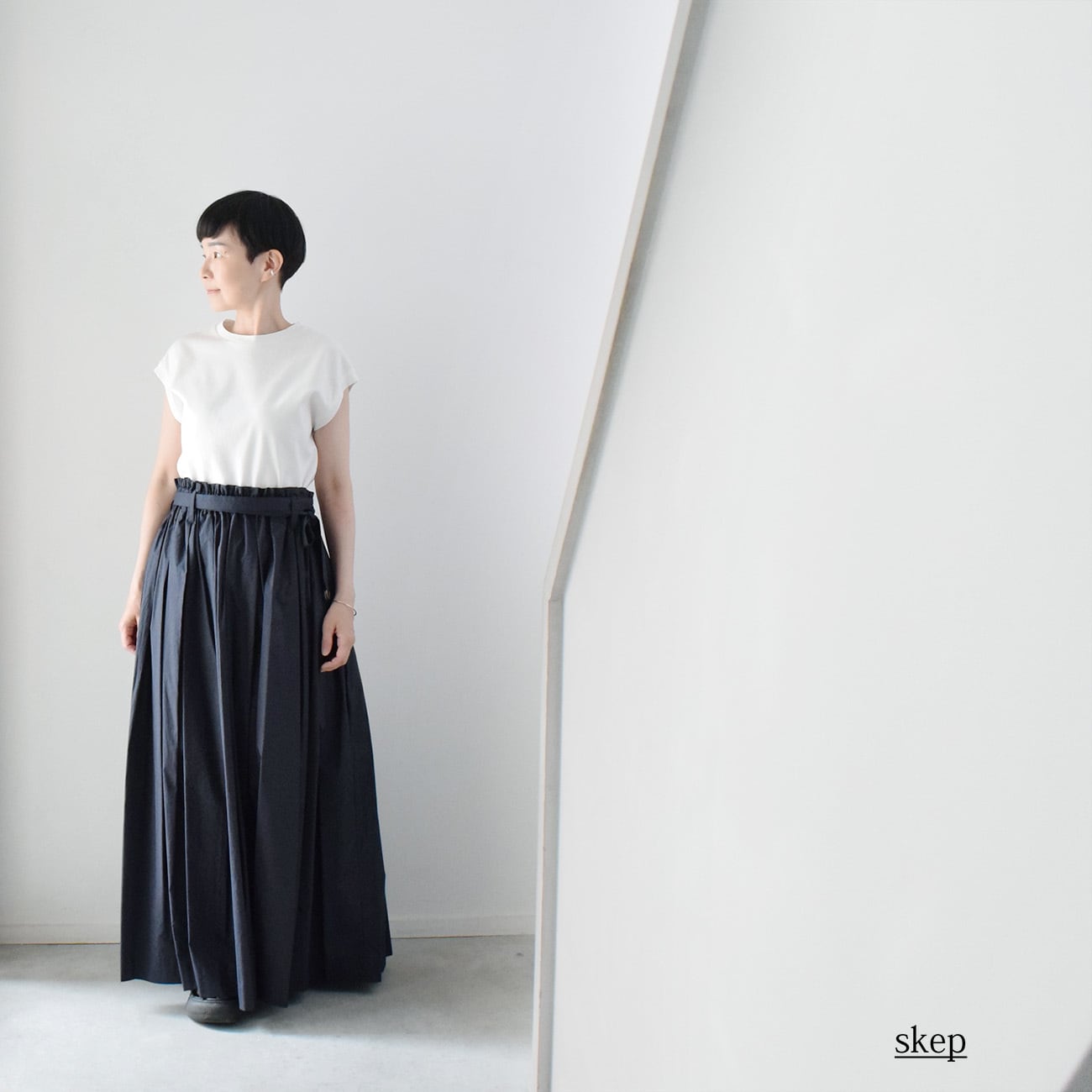バルーンスカート：黒［SK33STBK］ | skep-online shop