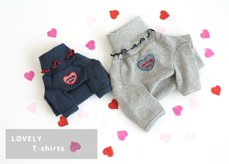 ラブリーTシャツ S~2XL / 犬の服 犬服 ペット洋服 ドッグウェア ペット用品 小型犬 中型犬