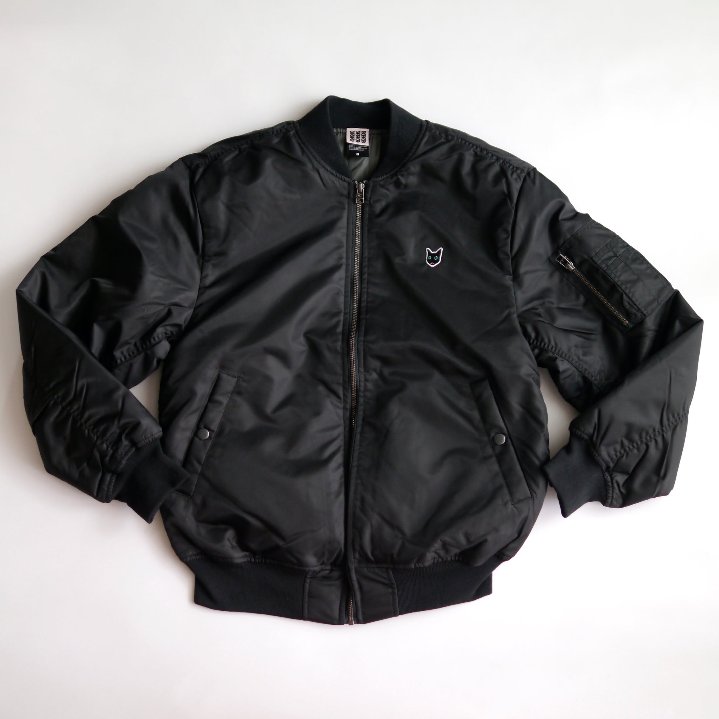 黒猫.MA-1ジャケット_ブラック | MM20a TENNIS WEAR
