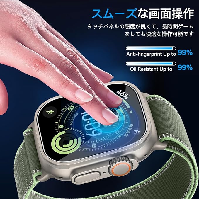 3枚セット】対応 Apple Watch Ultra 3 ガラスフィルム フィルム バンド