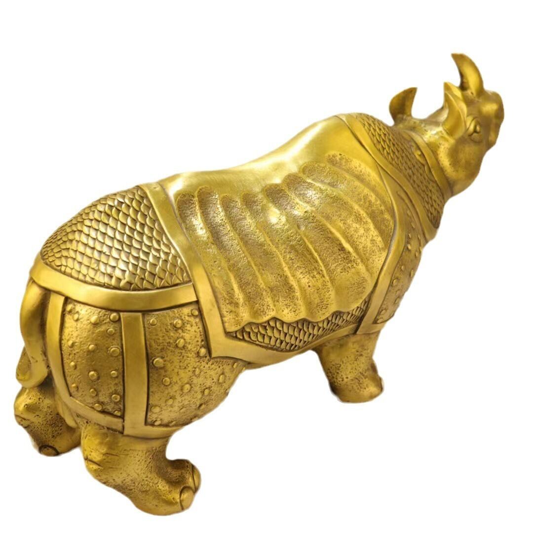 フーテン野郎　デフォルト　オリジナル品　創作品　縁起物　幸運　金運　魔除け サイ 置物 オブジェ 金 ゴールド 黄金 招財 幸運 長寿 縁起物 魔除け