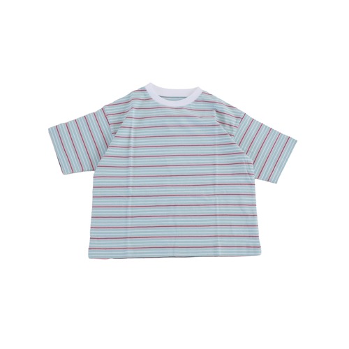 EAST END HIGHLANDERS  / Multi Border T-shirt / LIGHT BLUE / 100・110・120
