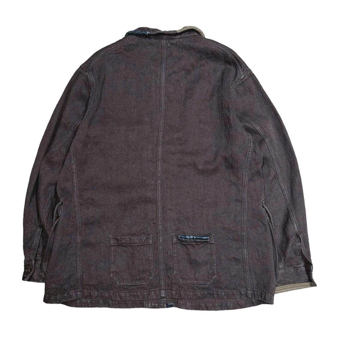 Nigel Cabourn / WORK JACKET REPAIR FINISH - HEMP DENIM Charcoal 