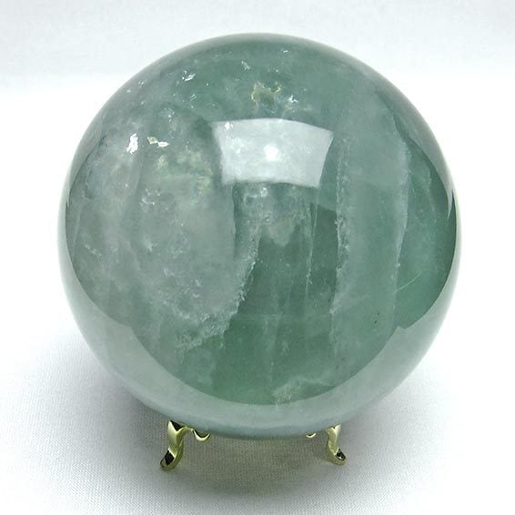 1.1Kg フローライト 丸玉 原石蛍石 スフィア 88mm 一点物 151-3800