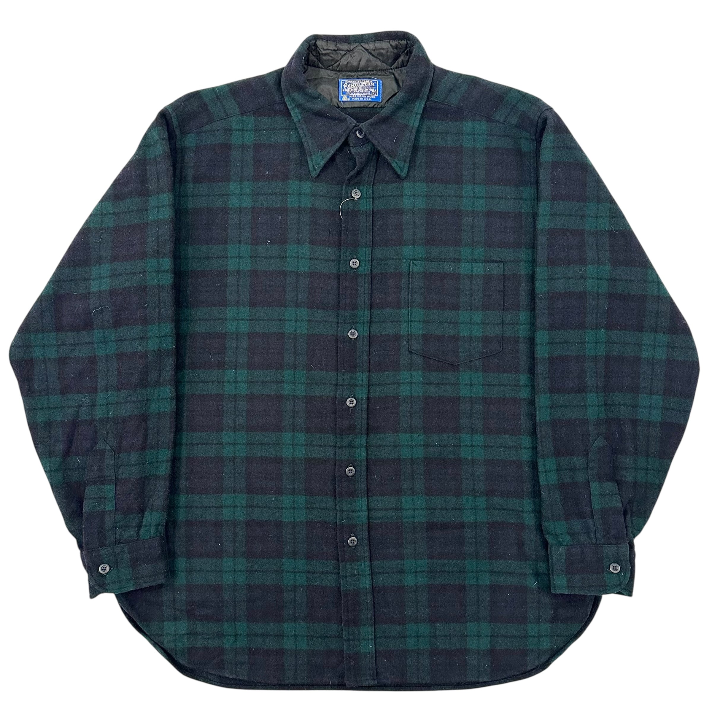 70s PENDLETON Wool Shirt BLACK WATCH | BerBerJin Yuhodo