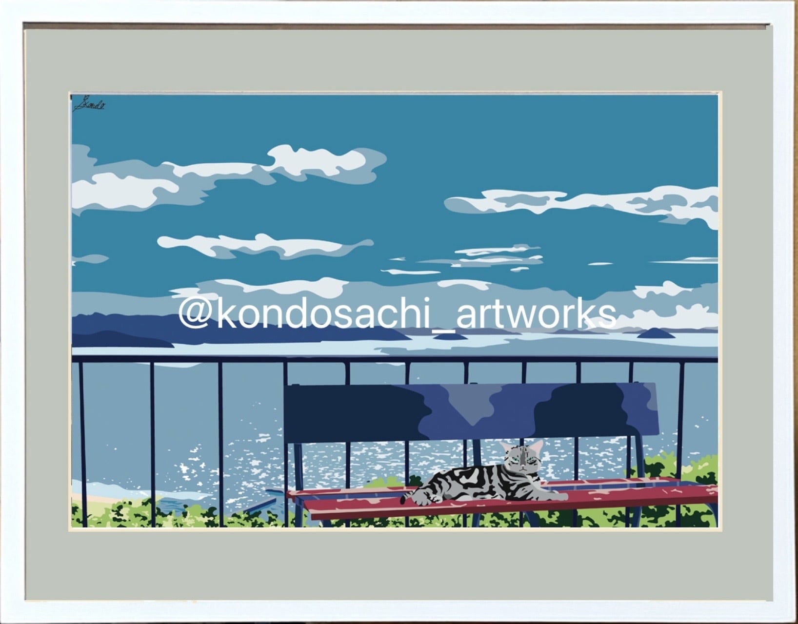 油絵 絵画 【朝日の砂浜】 | PAY ID