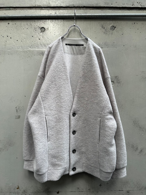 『my beautiful landlet』SLIVER WOOL BIG CARDIGAN / light gray