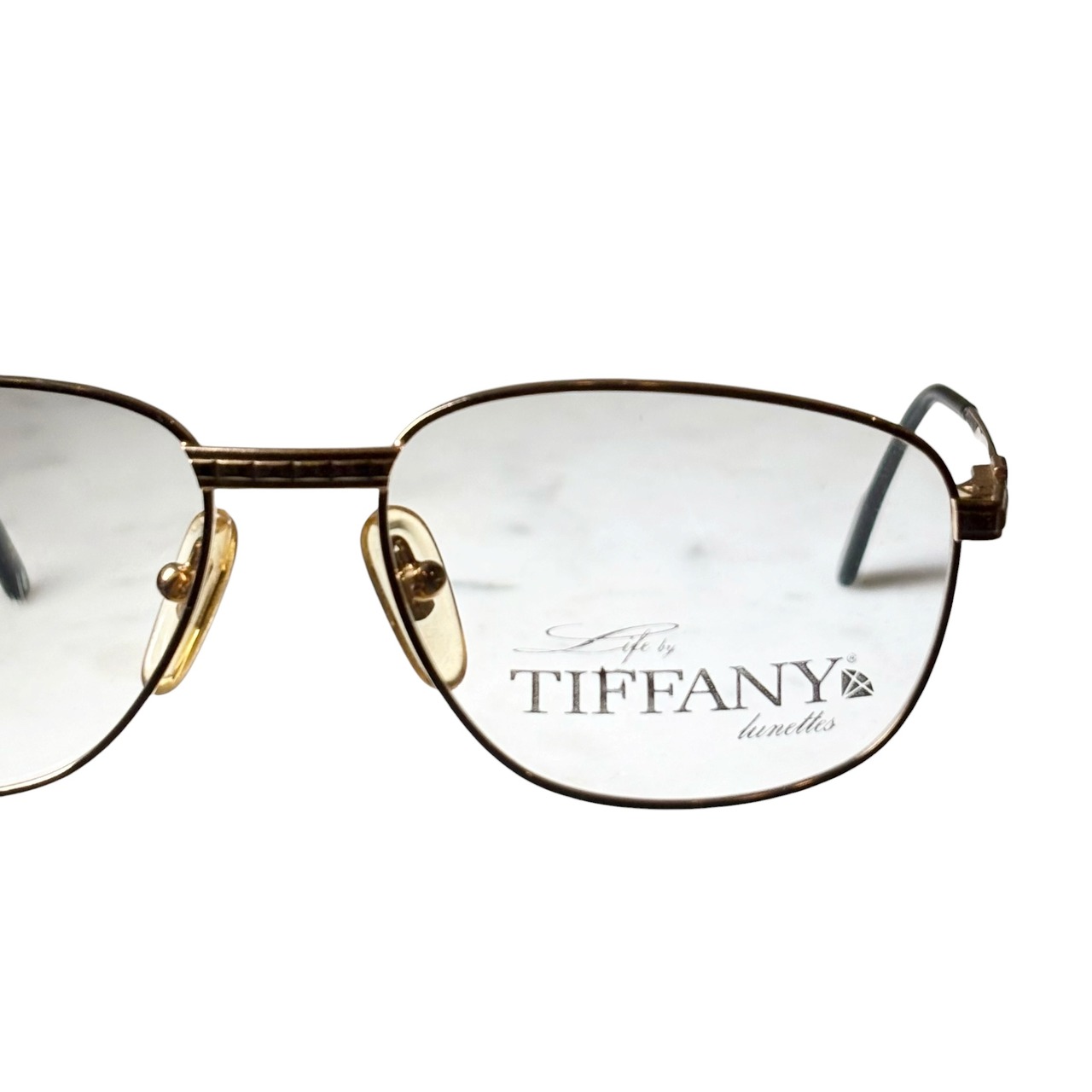 vintage TIFFANY LUNETTES 23k gold plated glasses