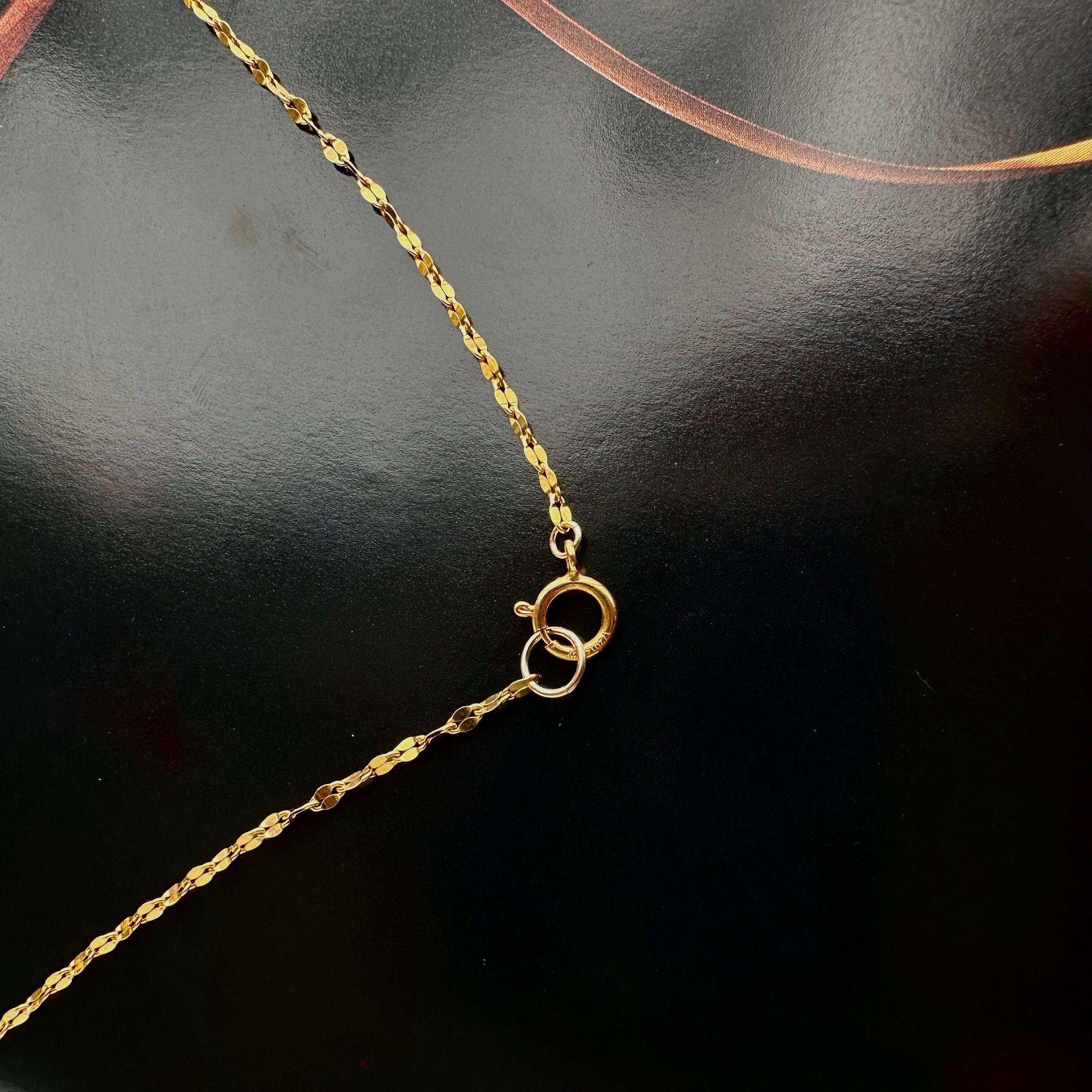 アクセサリー churara クローバーチェーン ロングネックレス【14金GF・SV925