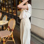 Vネックルーズブラウス［50013］