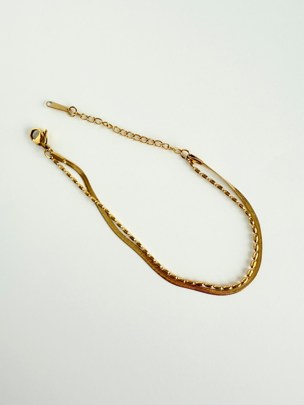 Layered Gold Chain Bracelet