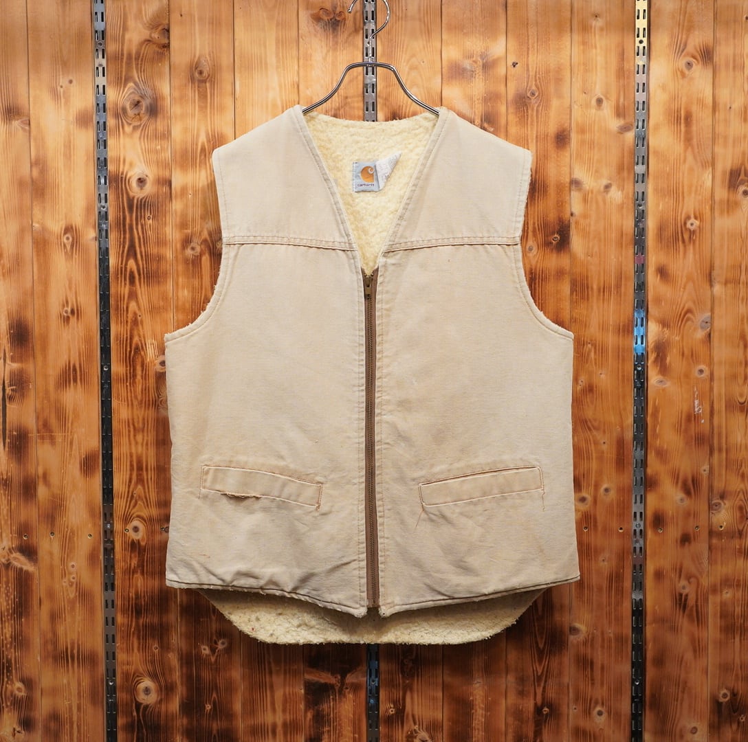 80s usa製 carhartt 裏ボア ダックベスト LT/カーハート