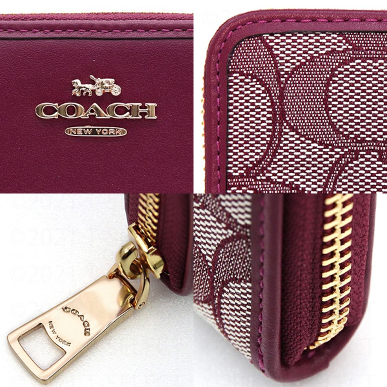 COACH(コーチ)スリムアコーディオンジップウォレット