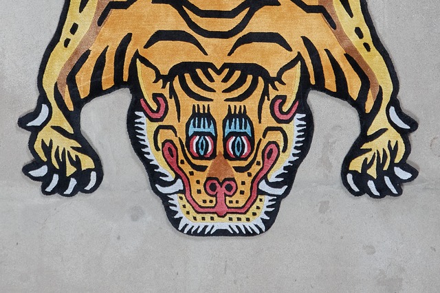 Tibetan Tiger Rug 《Lサイズ•シルク・オリジナル3・シグネチャーイエロー248》チベタンタイガーラグ