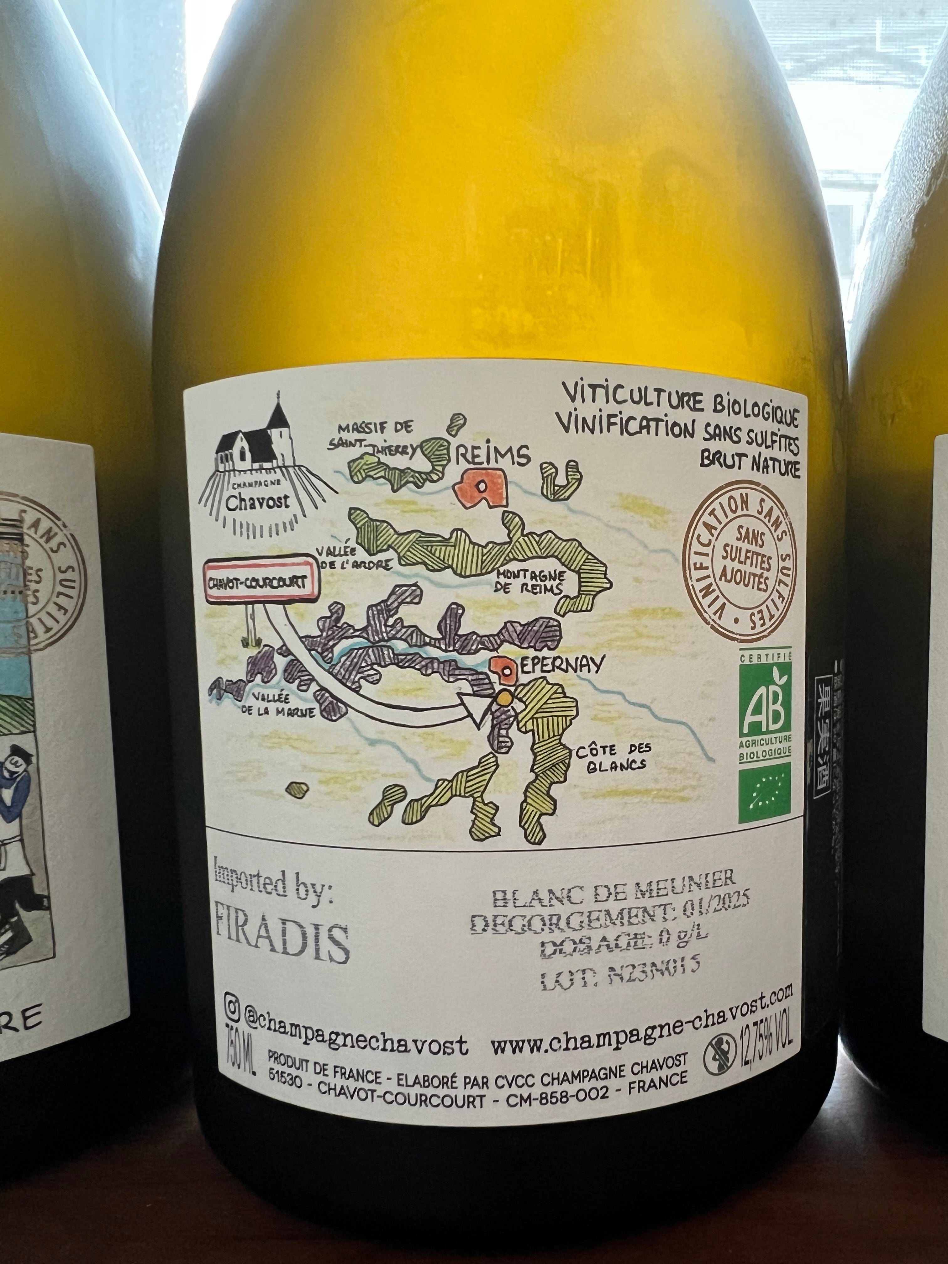 ★新着ワイン★【シャヴォスト】ブラン・ド・ムニエ  NV (2023)