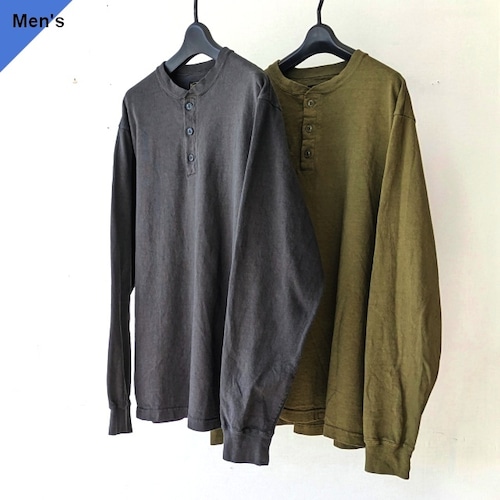 Orgueil ラフィー天竺ヘンリーネックロングスリーブTee　Henry-neck Long Sleeve Tee