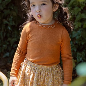 春フリルストレッチトップス４色