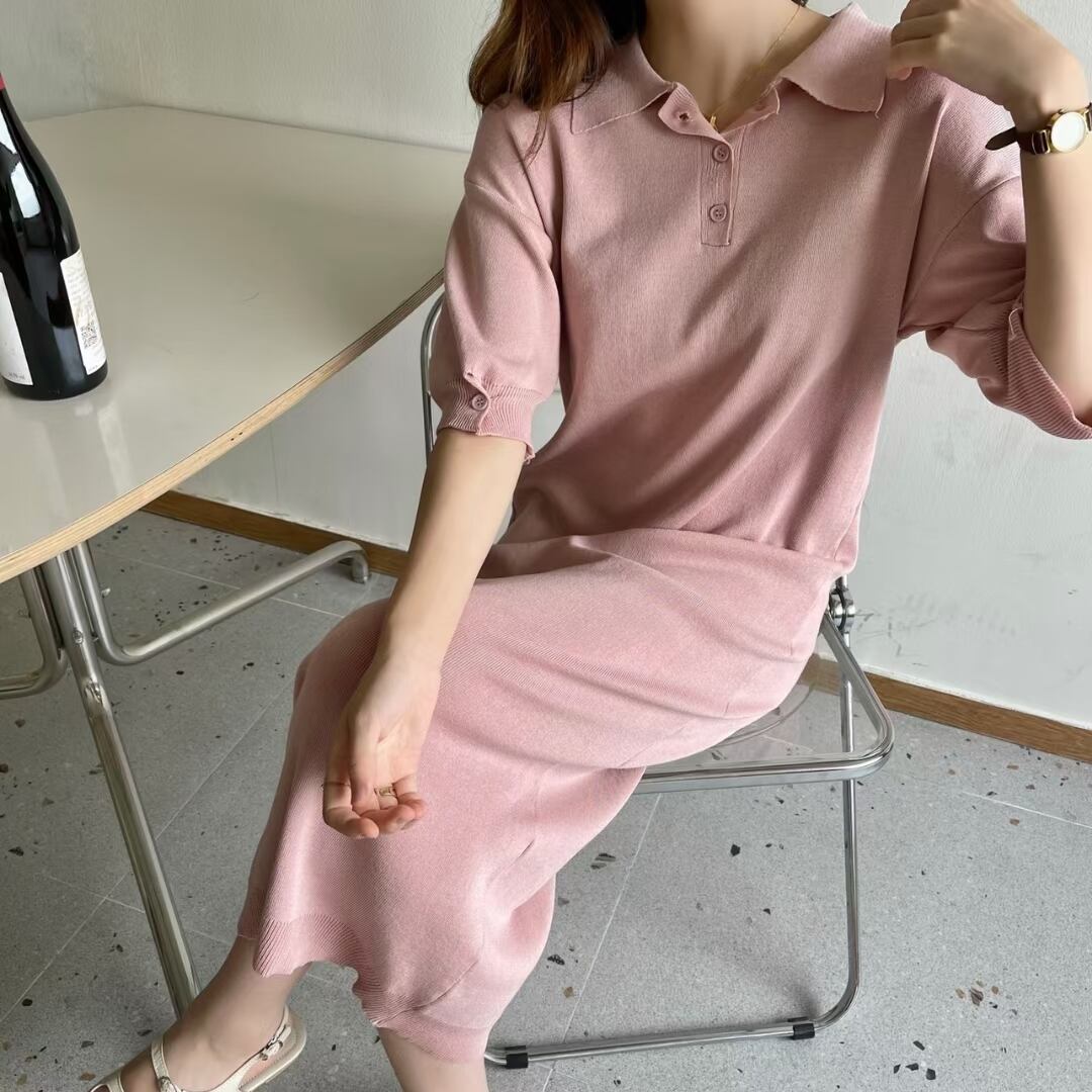 ポロシャツ風ワンピース　AJ1050-6616