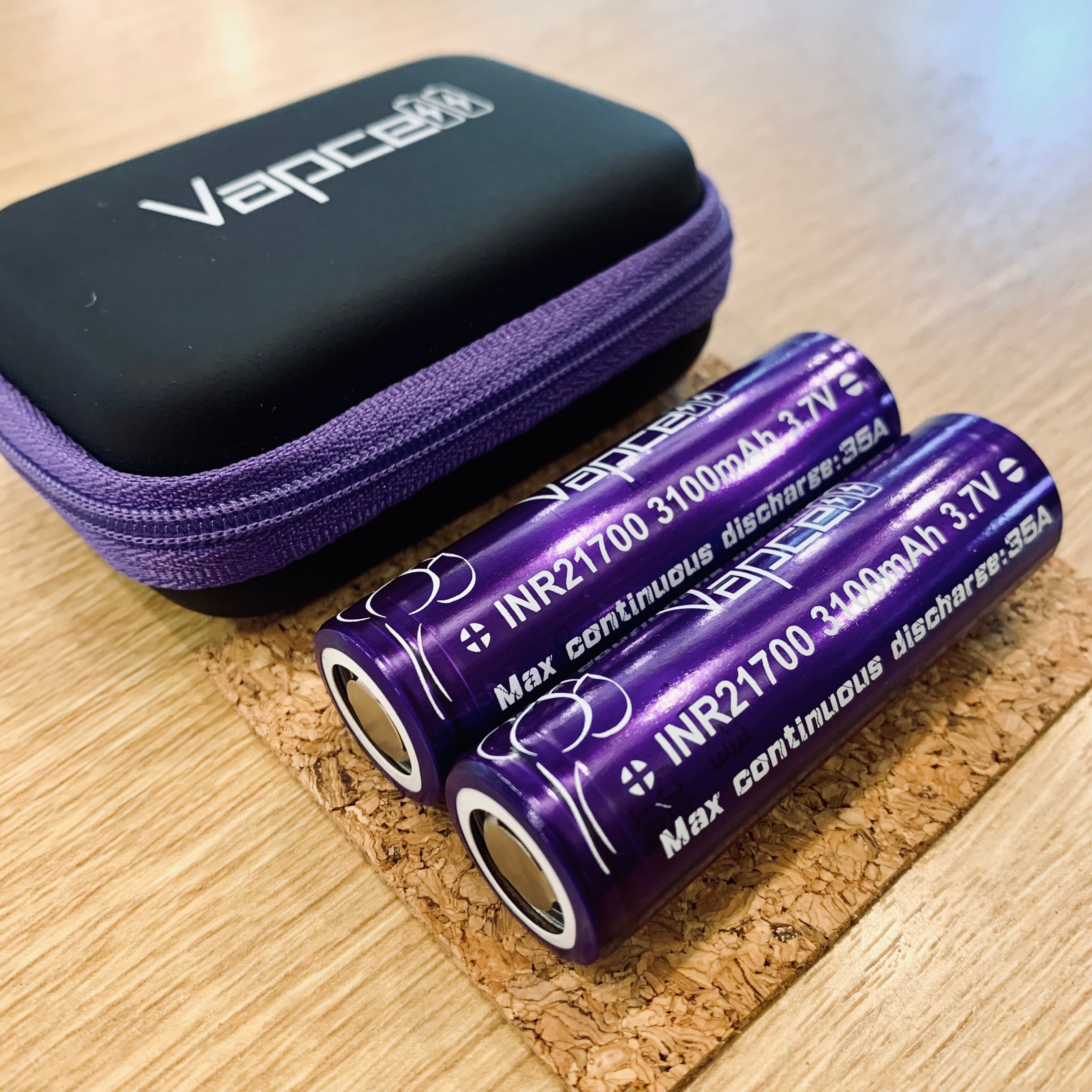 最大63%OFFクーポン Vapcell INR18650 2600ｍAh 25A 2本セット 専用ケース付き