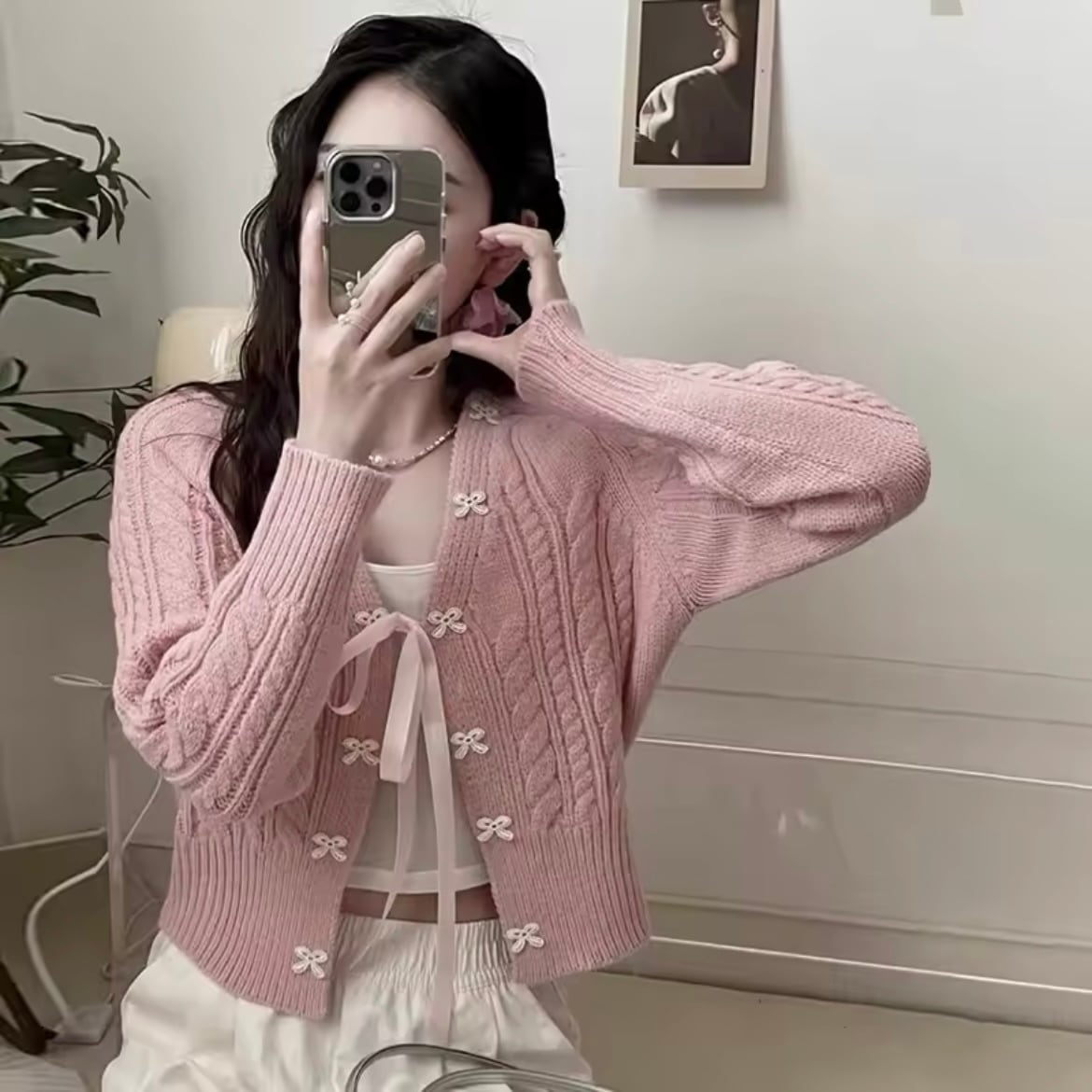 ロマンティックリボンカーディガン