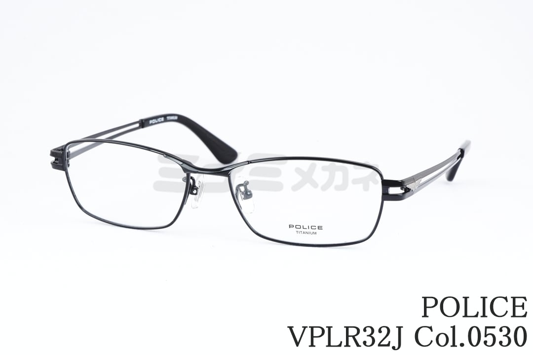 POLICE サングラス SPLQ06J COL.0N40 60サイズ スクエア ツーポ ポリス