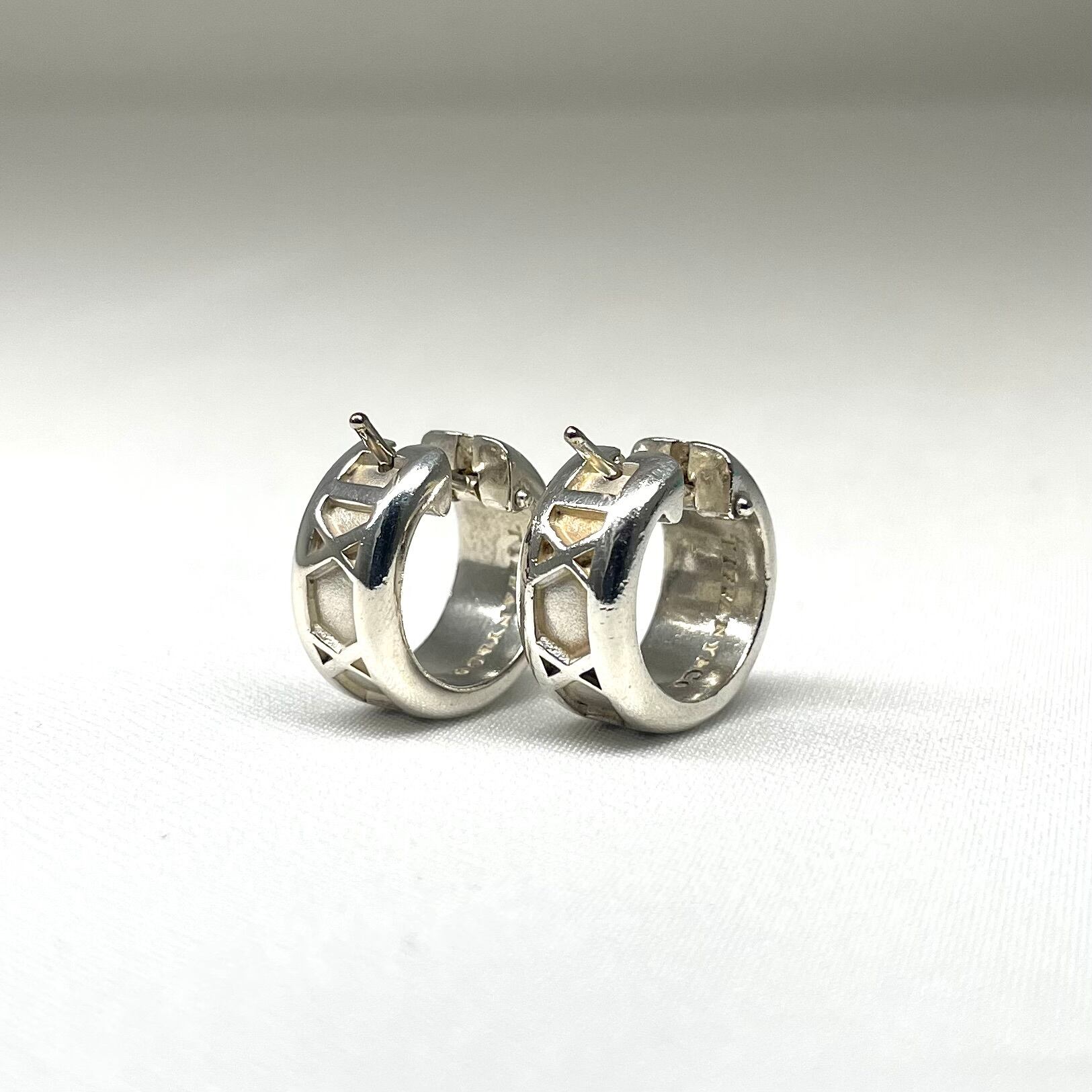 ✨極美品✨Tiffany ティファニー ピアス アトラス フープ キャッチ 両 