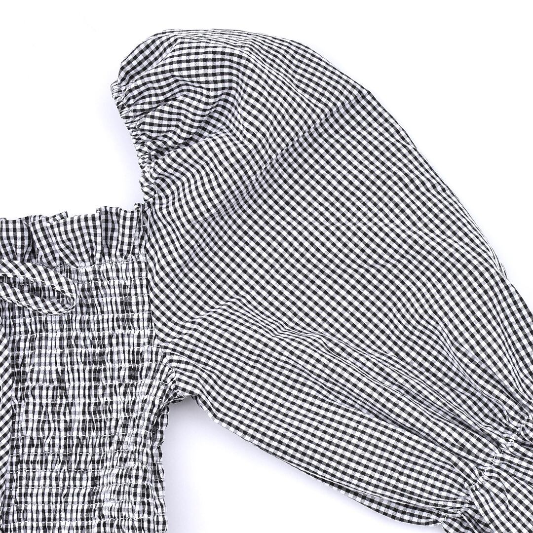 ふんわり袖 チェックオフショルトップス(ベルスリーブ) | VOLCAN&APHRODITE