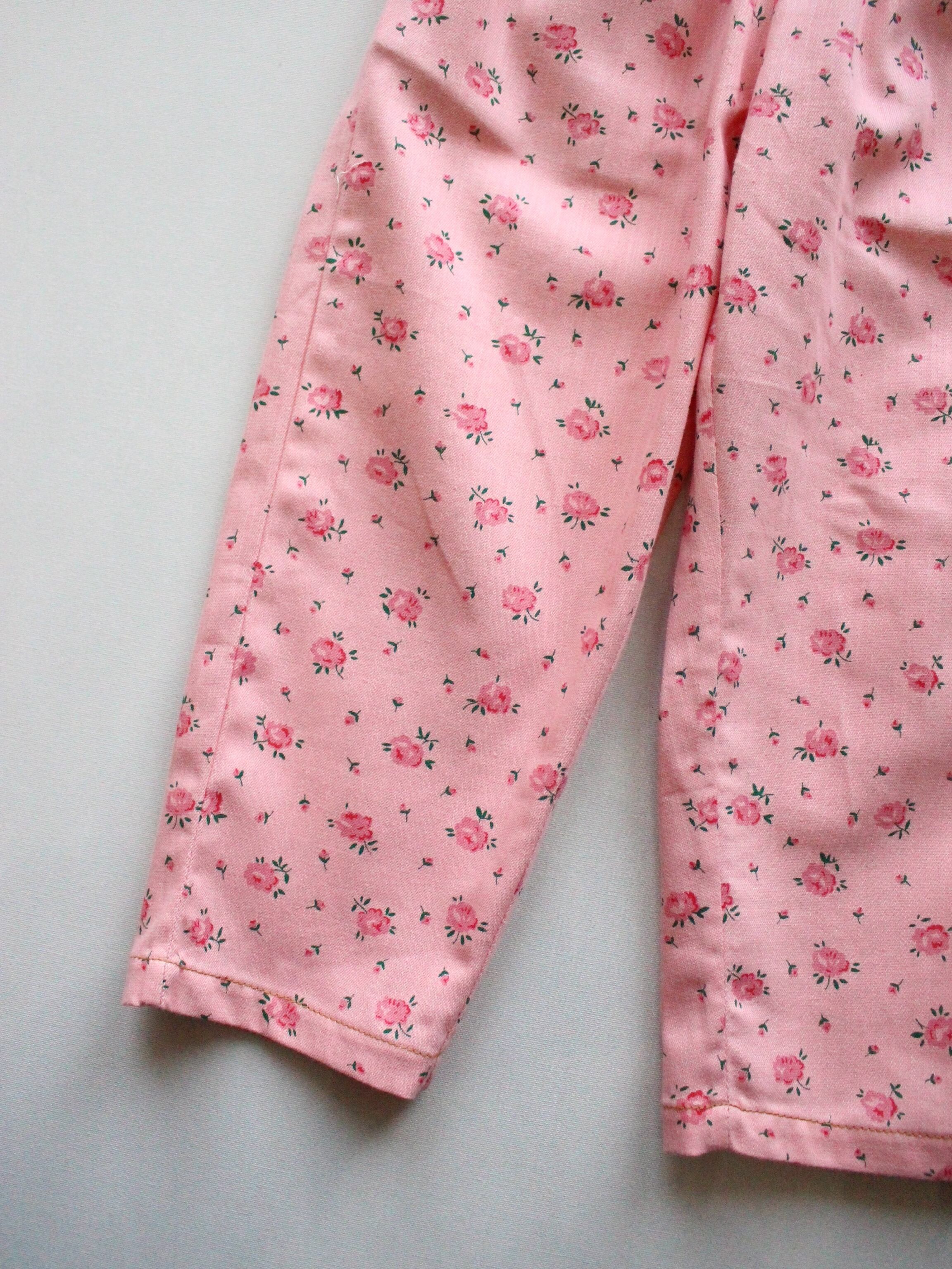 BONJOUR DIARY Pant Rosa Bloom Print denim 8-12y *4/14(月 BONJOUR DIARY Pant Rosa Bloom Print denim 8-12y *4/14(月