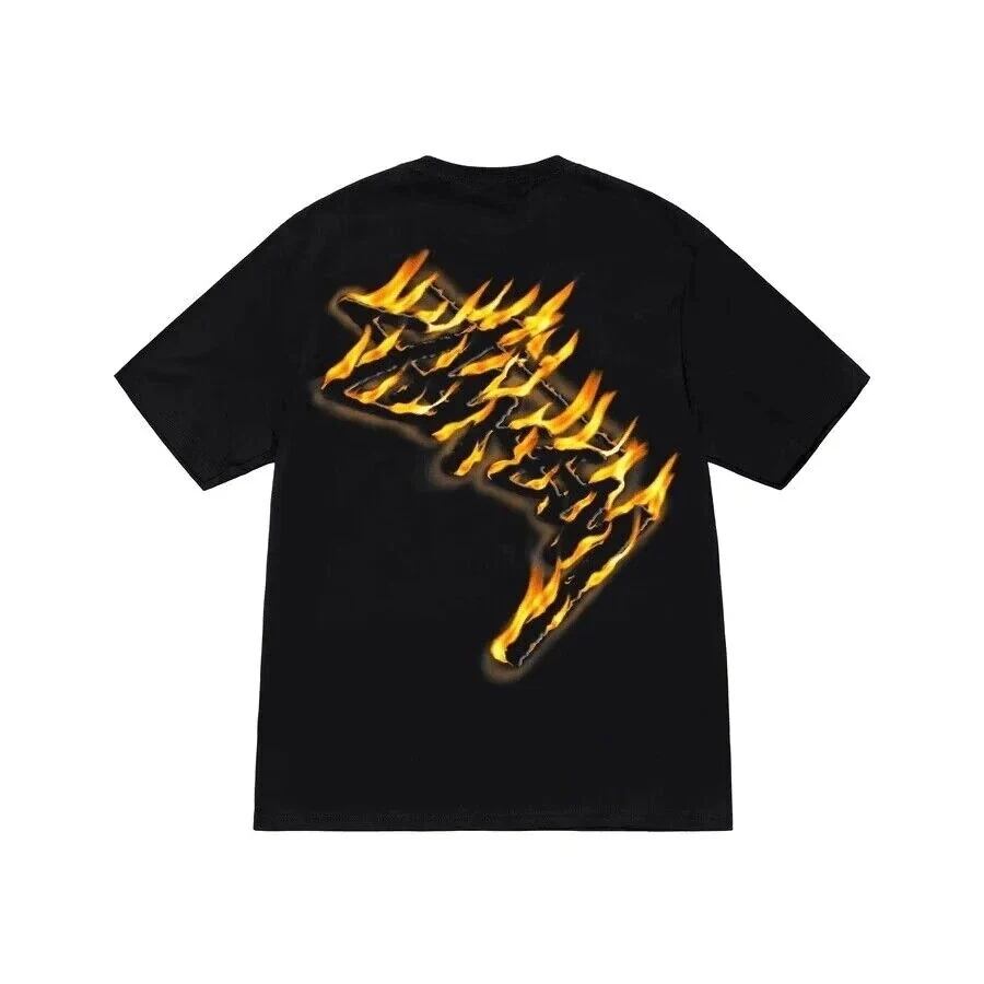★韓国の人気★【STUSSY】★BURNING STOCK TE.E★Tシャツ★ STUSSY ステューシー BURNING STOCKプリント 半袖Tシャツ