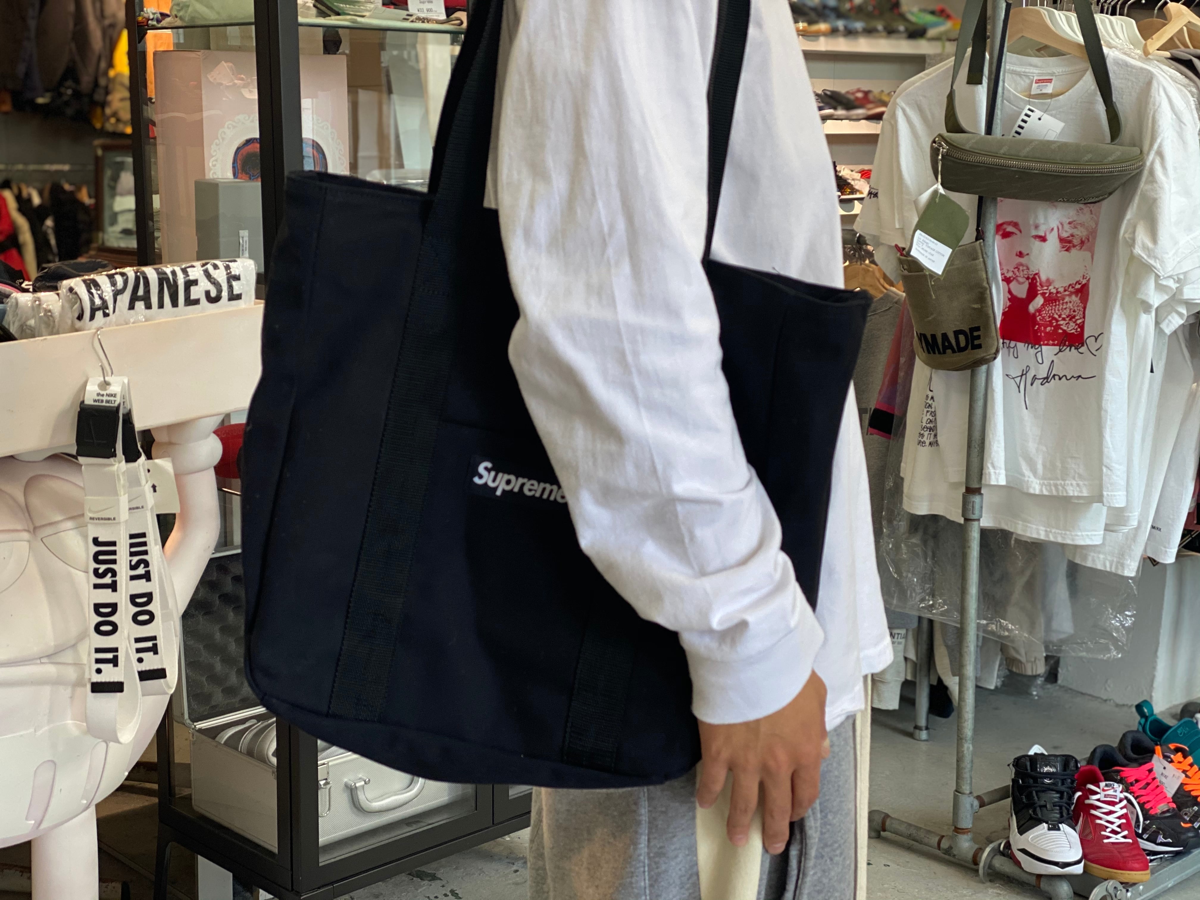 supreme canvas tote