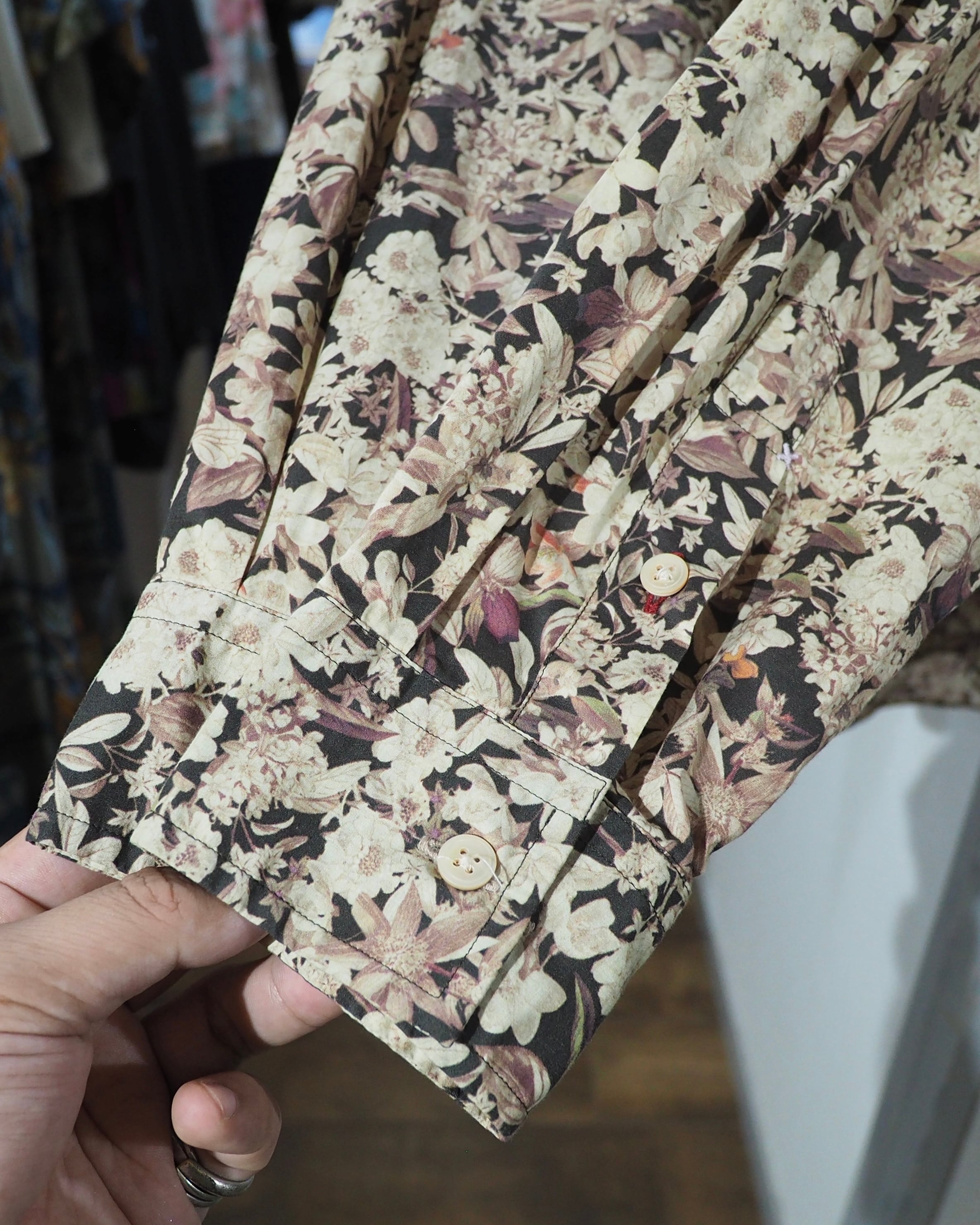” Paul Smith collection ” Beautiful Flower all Over printed Dress shirt