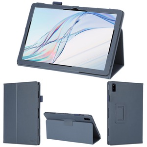 【数量限り】wisers aiwa tab AB10L JA3-TBA1005 専用タブレットケース (ダークブルー) 10.1インチ 対応 (保護フィルム 付き/スタンドタイプ) タブレットカバー 2023 新型