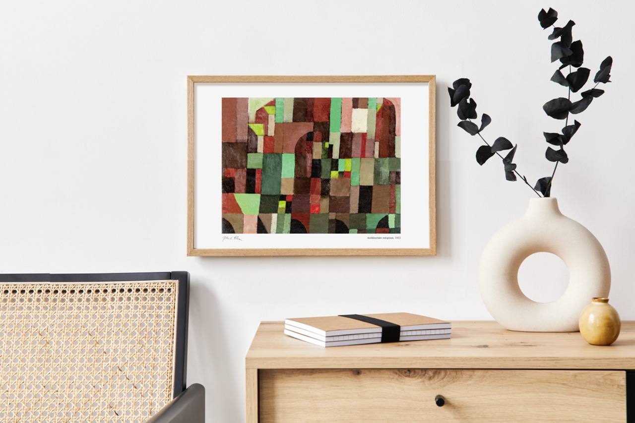 パウル・クレー Architecture red-green アートポスター アブストラクト 名画 絵画 特大 アートパネル AP259 - 2