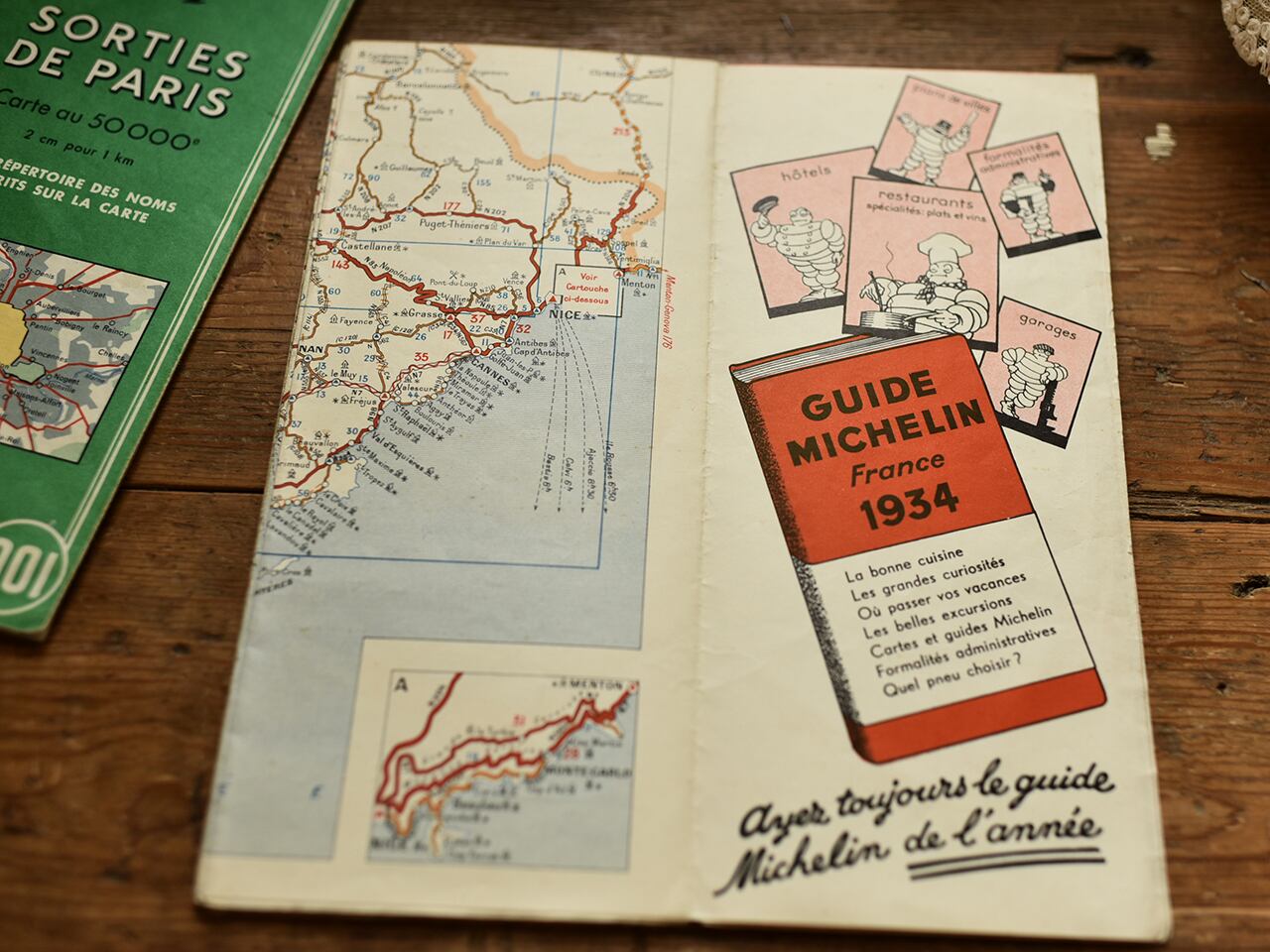 ミシュランの古い地図 #97 ETAT des ROUTES *フランスアンティーク