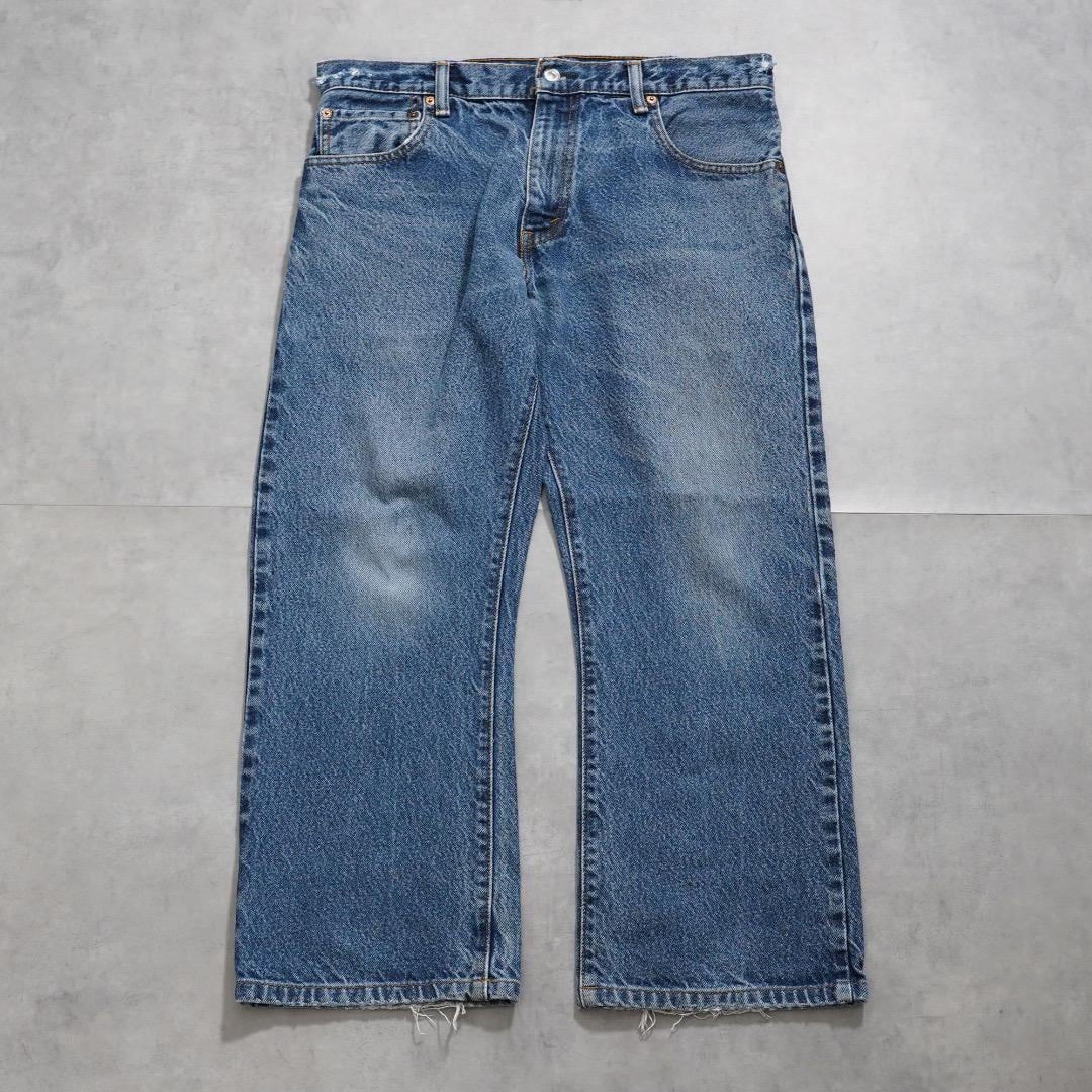 リーバイス517 Levis W33 ブルーデニム 青 ヒゲ 古着 16589