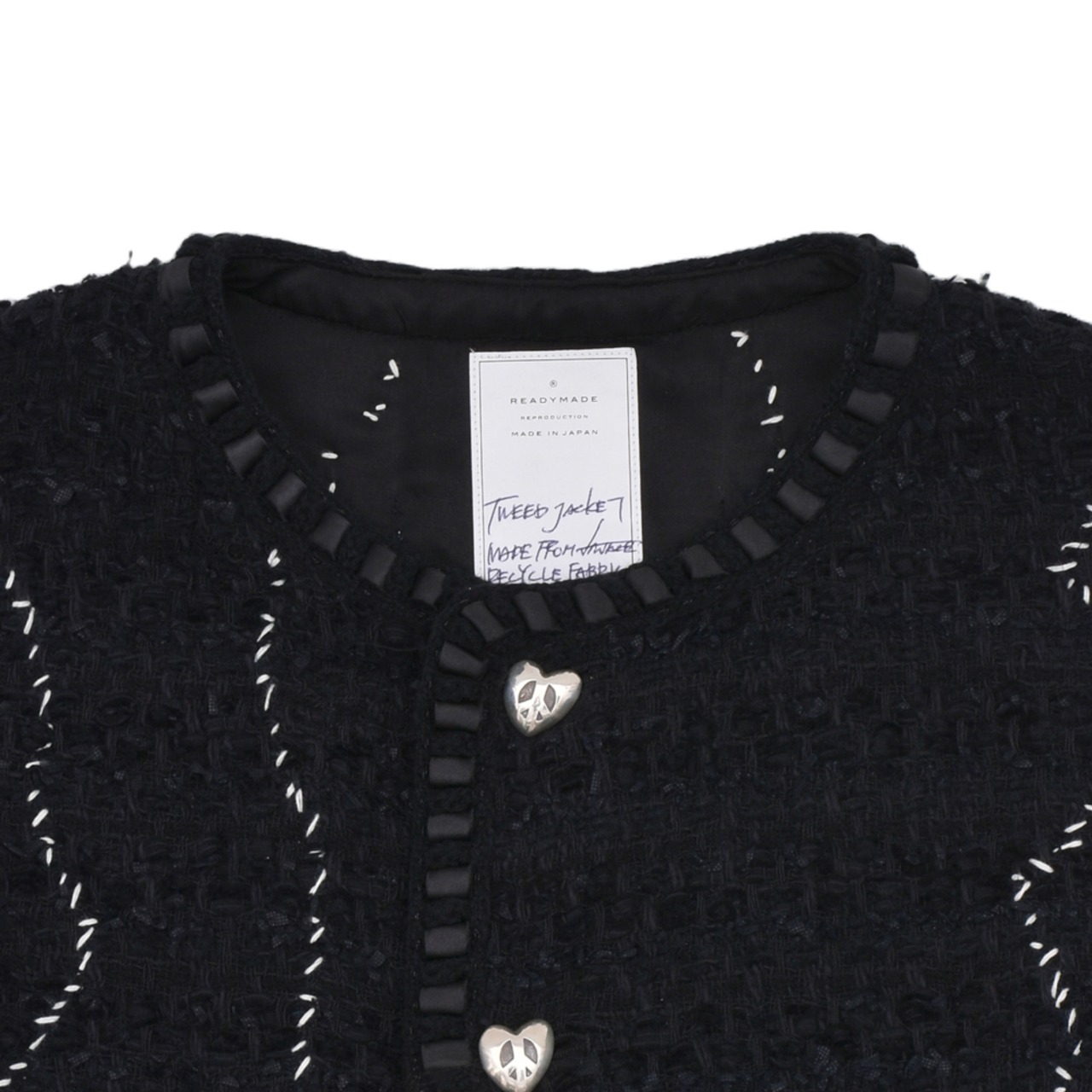 【READYMADE】RE-TW-BK-00-00-264/TWEED HOBO JACKET/BLK - 3