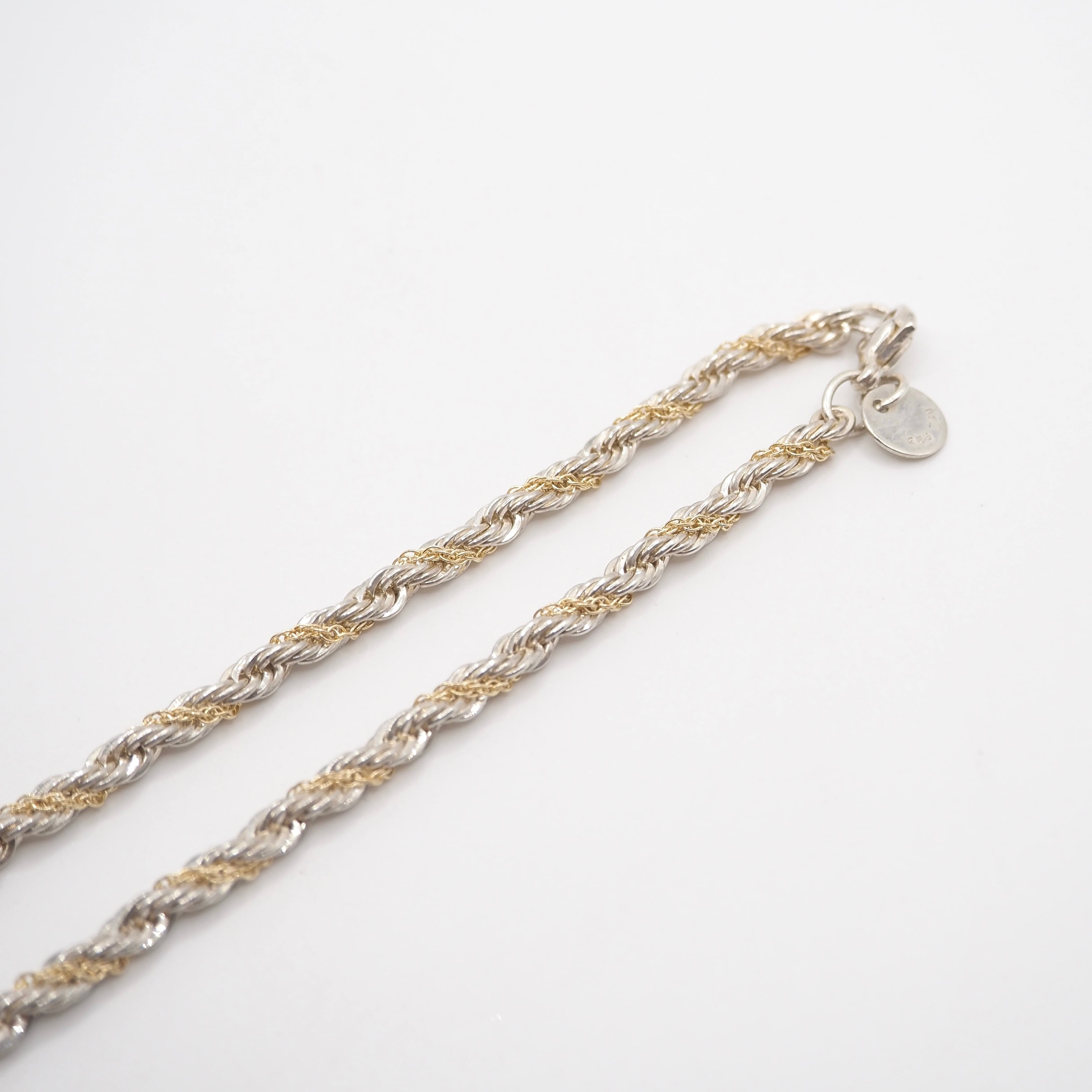 Tiffany&Co. ツイストロープコンビネックレス シルバー925 K18