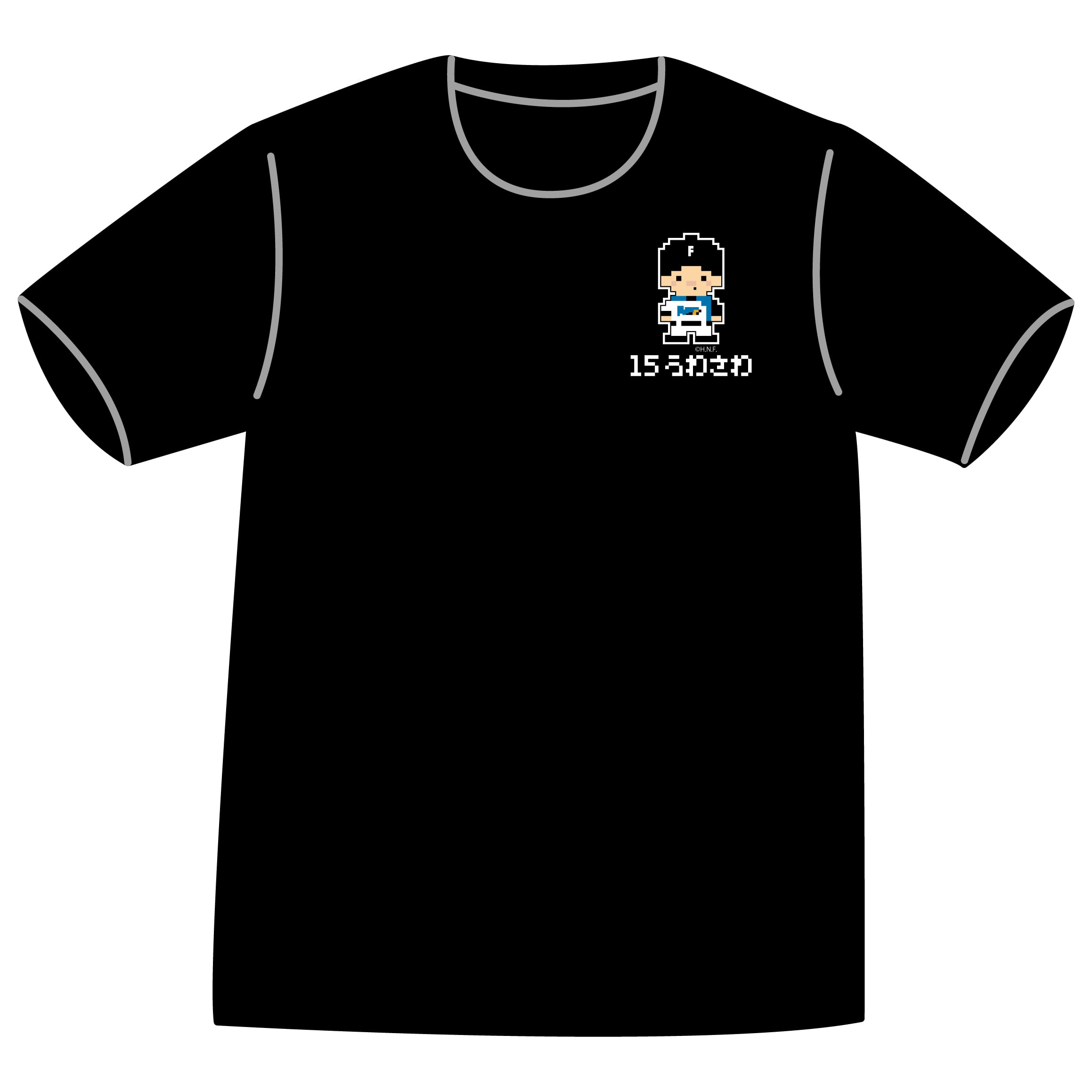 ドットファイターズ 「うわさわ」 Tシャツ ブラック