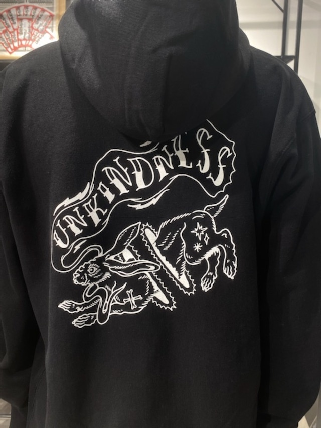 　「UNKINDNESS RABIT　Hoodie」　【黒】　